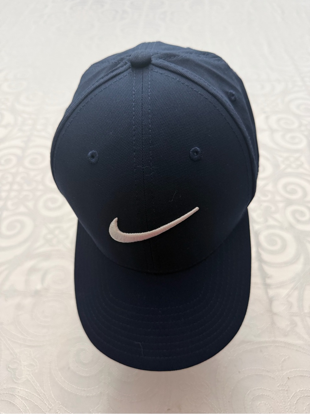 Nike Legacy 91 DriFit Navy Golf Cap White Swoosh Logo Size Adult OS